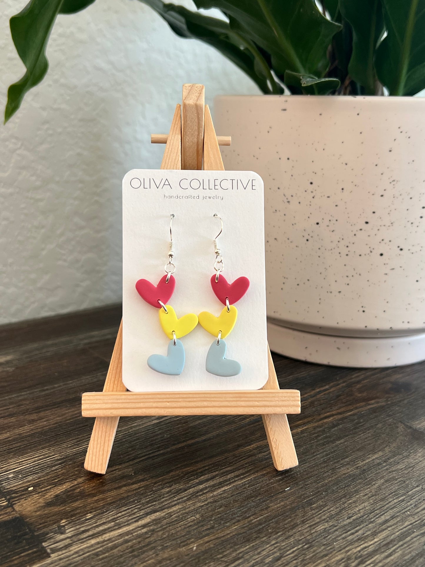 *Easter Collection - Heart Dangle Earrings*
